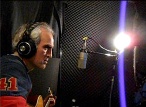 Ray McNally in studio session. 